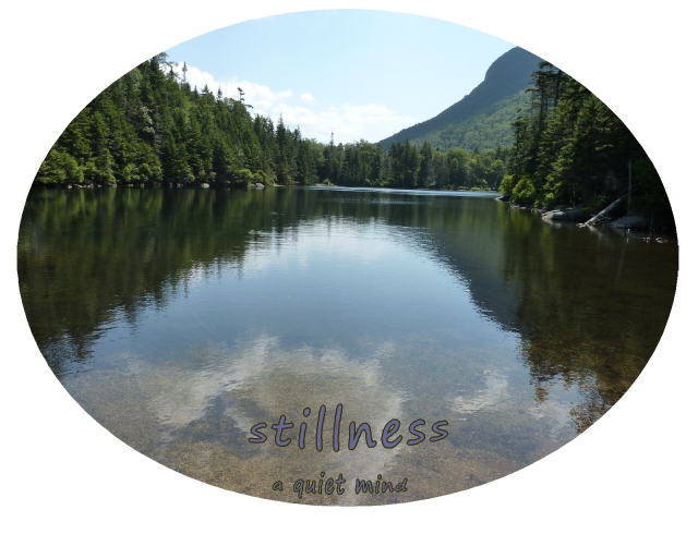 Stillness, a quiet mind